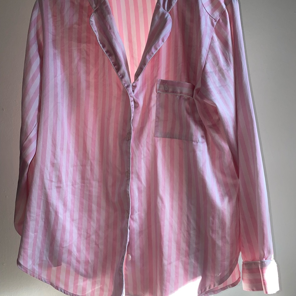 Victoria's Secret Pajama Button Up Shirt